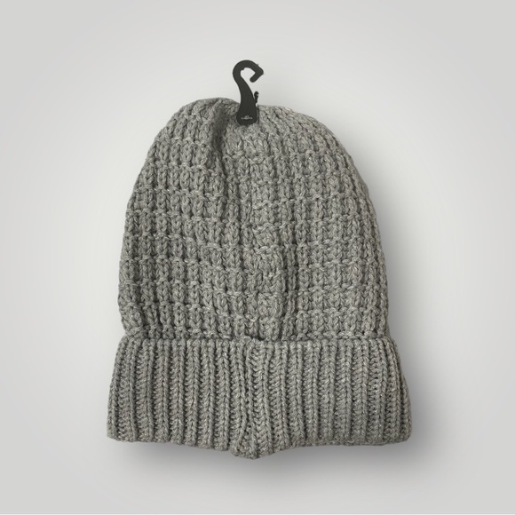 Winter Essentials Gray Shinny Knit Beanie - Picture 2 of 2